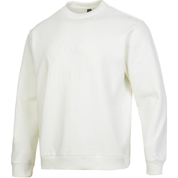 Adidas Sweatshirts Men s White Crew Neck Moderate JL6064 180/100A/L