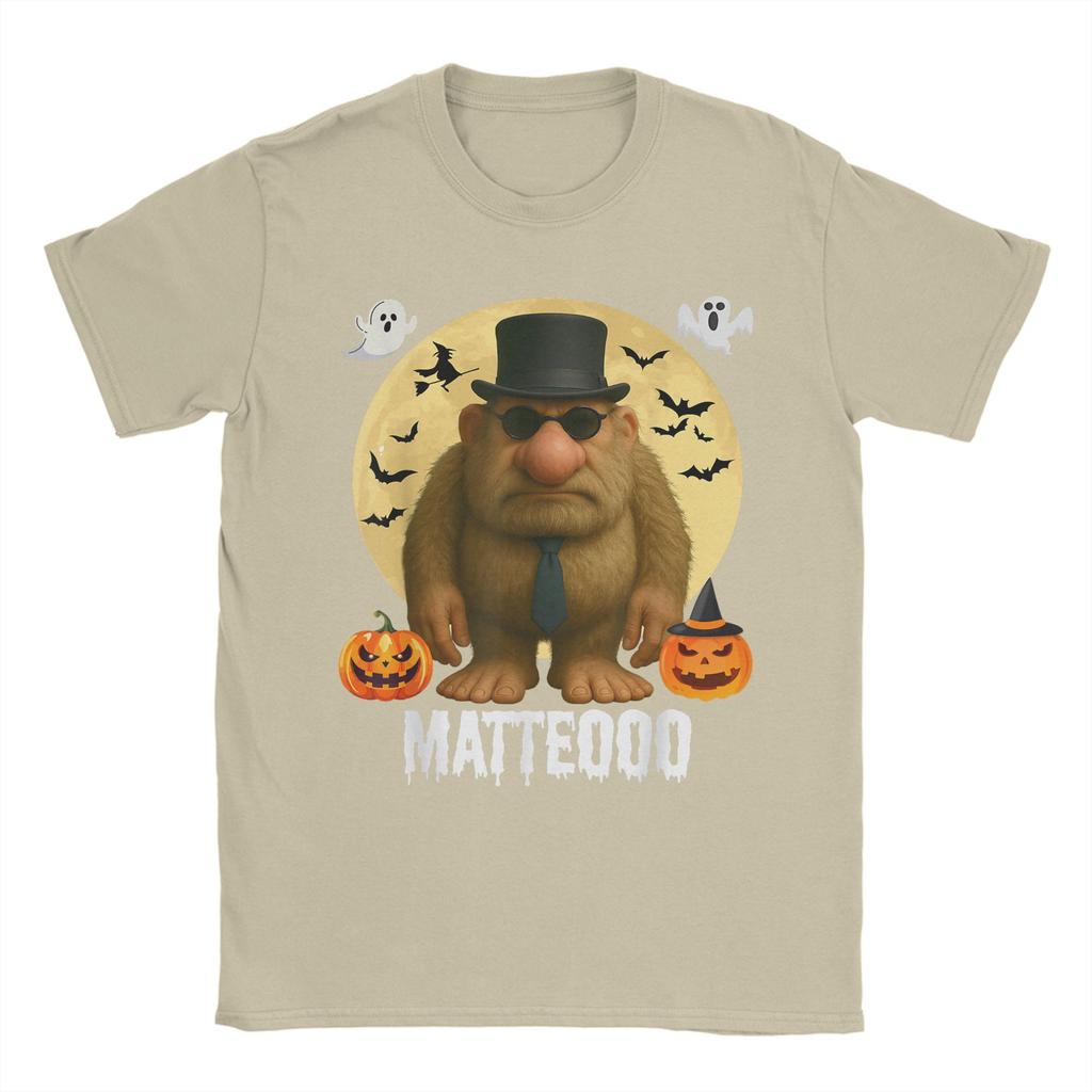 Matteo Mateo Matteooo Italienischer Hirnfäule Meme Halloween T-Shirt Für Mann Sommer T-Shirts Rundhals Harajuku T-Shirt Kleidung