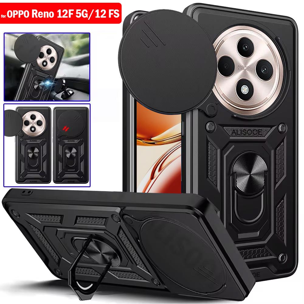 Cover Oppo A9 2020 Silicone Magnetico Con Anello Di Supporto 360° - Argento, Antiurto