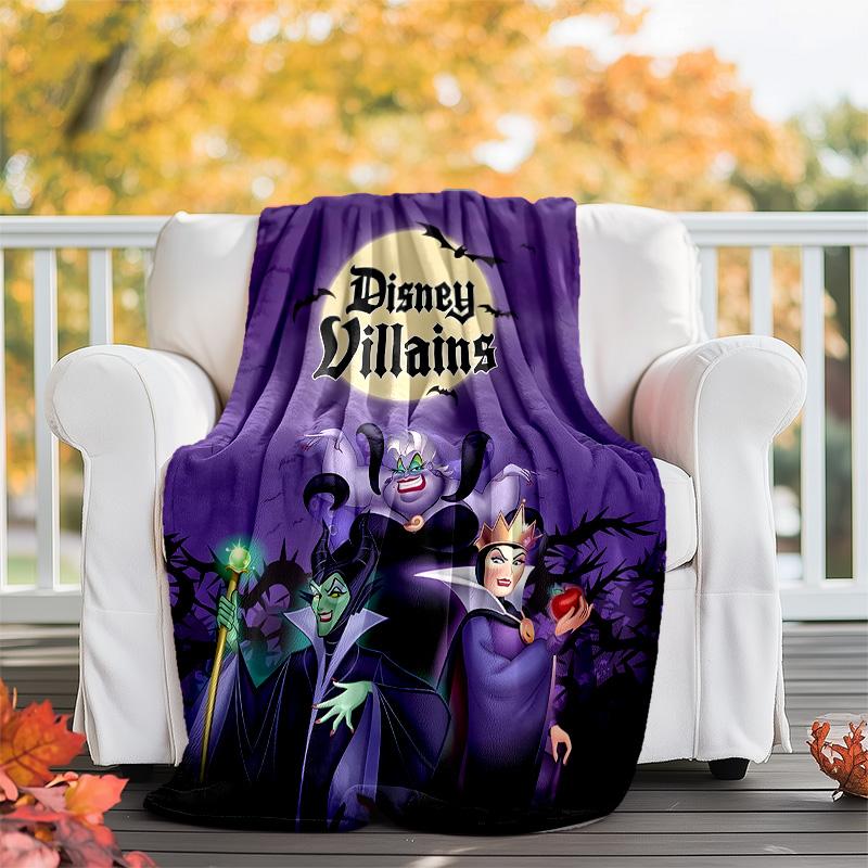 1pc Villains1 Theme Blanket - Digital Print, Polyester, Cozy for All Seasons, Perfect for Outdoor, and Travel