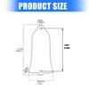 Bell Shape Trusses Rod Cover Plate with Screws 2 Holes Decorative Protection Case Electric Guitar Trusses Rod Cover
