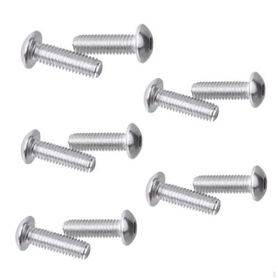 10Pcs M5*15 Stainless Bike Water Bottle Cage Bolts Holder Hex Socket Screws