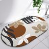 Diatomite Leaf Bath Mat Foot Mat Non-slip Bathroom Rug Absorbent Bath Carpet Quick Drying Shower Toilet Bathtub Doormat Washable