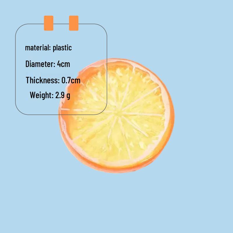 Plastic Lemon Slice Models for DIY Creative Ornaments and Kitchen or Photography Decoration Props