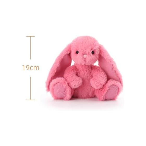 Aprikosen Lamm Sakura Rosa Regina Hase Plüschtier, Weich und süß, flauschig für Jungen und Mädchen, Sakura Rosa Regina Hase 19cm