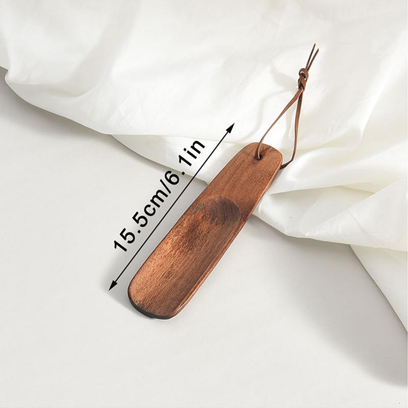 Advanced Solid Wood Shoe Horns 15.5-31Cm Short Handle Shoehorn Pregnant Woman Elderly Shoes Spoon Home Hotel Shoe Spatula