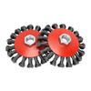 8pcs Carbon Steel Wire Wheel Brush Set 5 8  11 Arbor Wire Wheel Rust Removal Grinding Brush for Angle Grinder Deburring