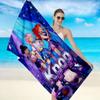 Asciugamano da Spiaggia Multiuso con Stampa di Gruppo K-Pop Cartone Animato Asciugatura Rapida per Piscina Spiaggia Campeggio Crociera Essenziale per Viaggi Estivi Regalo