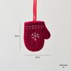 Christmas Festival Snowflake Pendant: Felt Gingerbread Cartoon Ornament