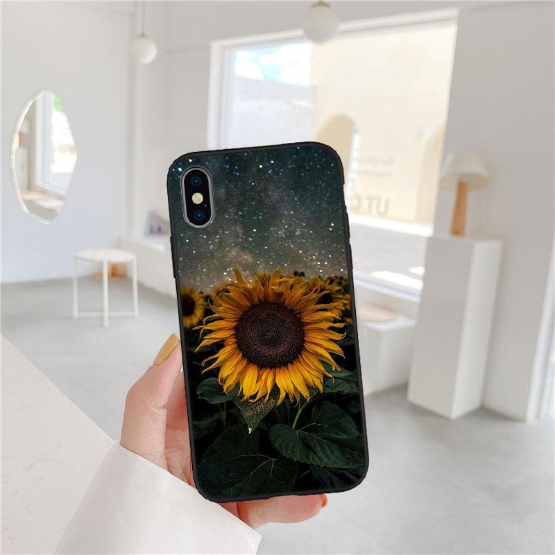 PP9 Beautiful Yellow Sunflower Soft Shell Phone Case for OPPO A3 Pro A72 A74 A76 A77 A77S A78 A79 A94 A95 A18 A40M A58