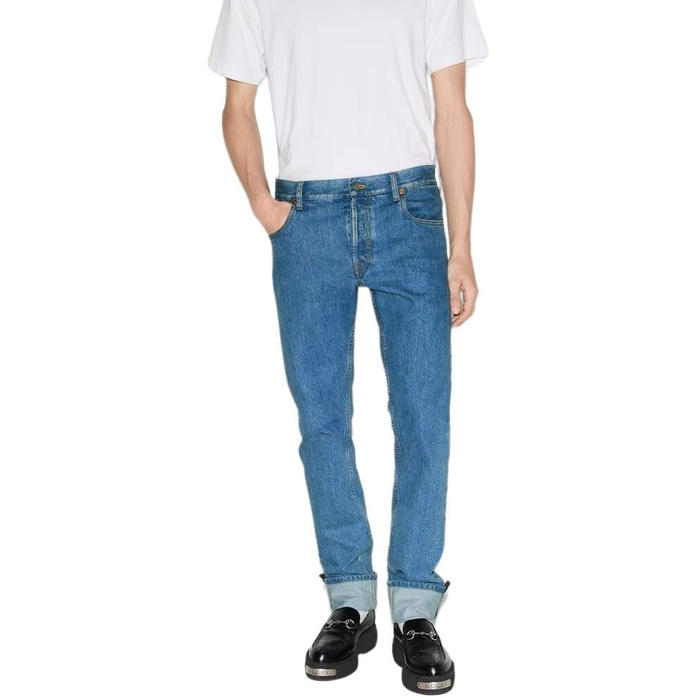 GUCCI Tapered Fit Denim Trousers 796483-XDC6Y-4447