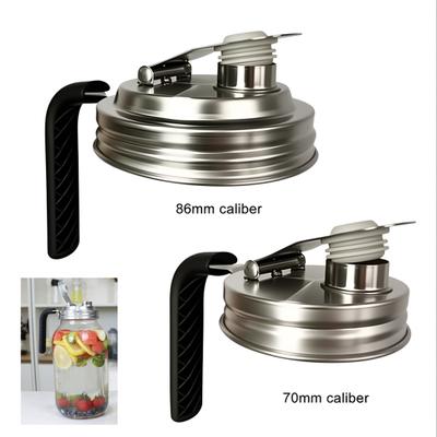 Mason Jar Pour Spout Lid with Handle Wide Mouth Flip Cap for Mason Jars Leak Proof Seal Cover for Drinking Food Storage