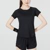 Under Armour Womens Training Series Solid Color Breathable Short Sleeve T-Shirt Women Tops Black 1363262-001