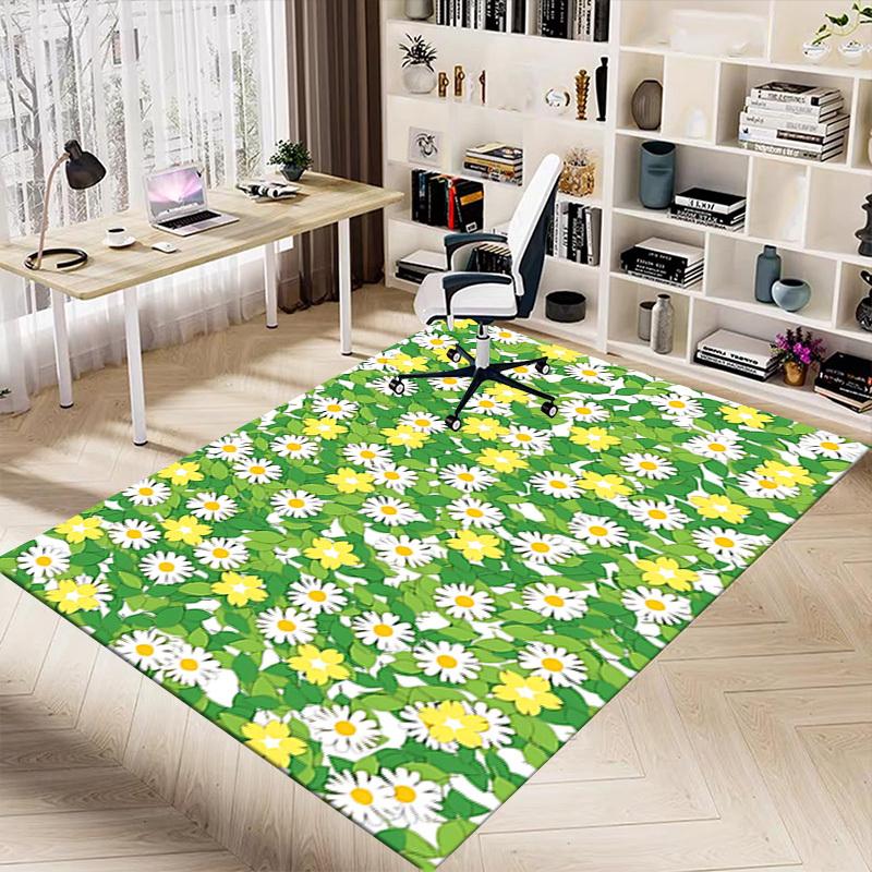 1 Stück Blumen Blätter Extra Groß Rutschfester Boden Teppich, Büro, Familie, Schlafzimmer, Studio - Großer Bereich TeppichJ0359