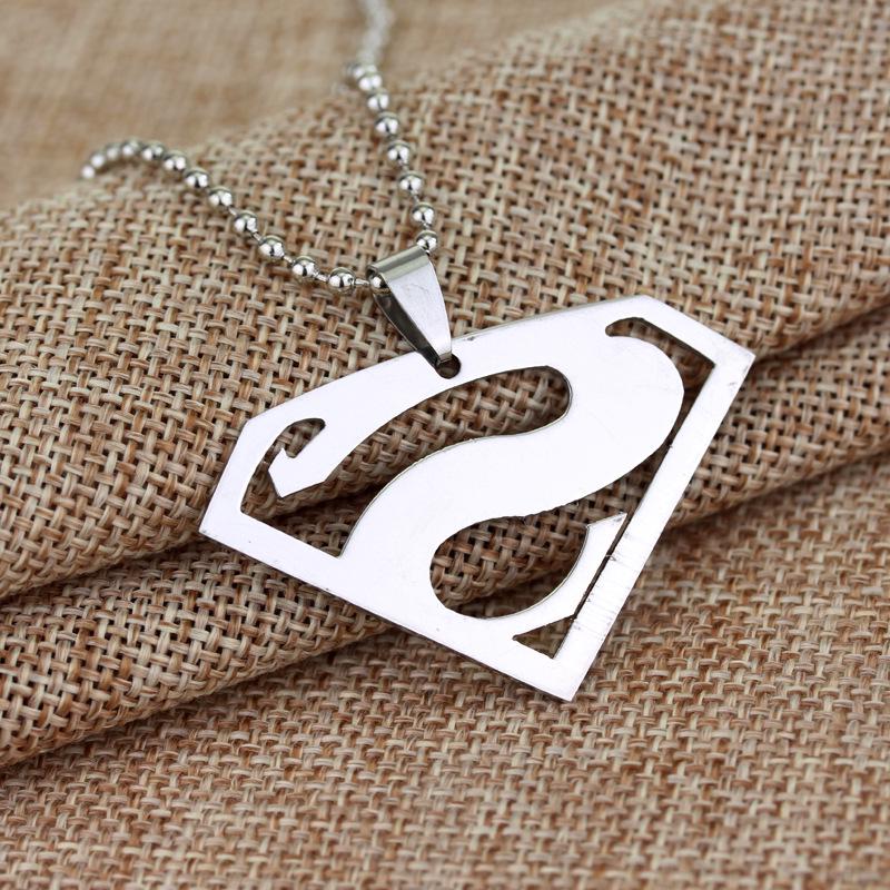 Superman Stainless Steel Pendant Necklace - Hot-Selling Film & TV Merchandise Jewelry