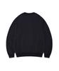 WACKY WILLY Color Logo V-Neck Sweatshirt Navy