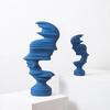 25cm Moderner Stil Heimdeko Abstraktes Menschliches Gesicht Skulptur Statue Ornament Innenraum Zimmer Wohnen Büro Dekoration Handwerk Geschenk