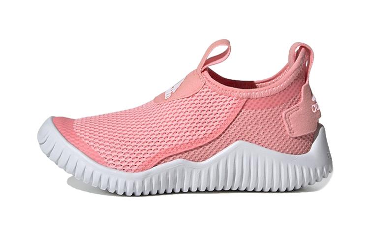 Adidas Rapidazen S Rdy C Mesh Slip Resistant Anti Kick Low top Kids Running Shoes Pink White FX2572 32