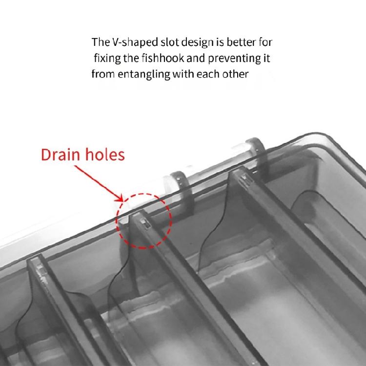 Outdoor-Angelwerkzeugkasten Tragbarer Angelköderkasten Angelwerkzeug Köder Köderbox Doppelseitige Köder Köder-Organizer
