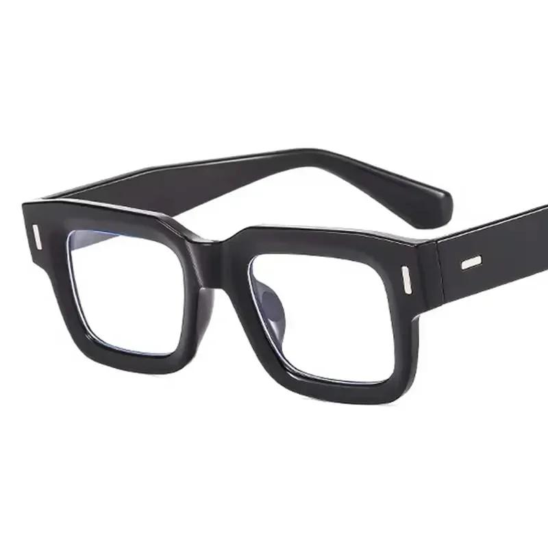 Retro Square Light Eyeglass Frame Women Men Transparent Unisex Glasses For Female Male