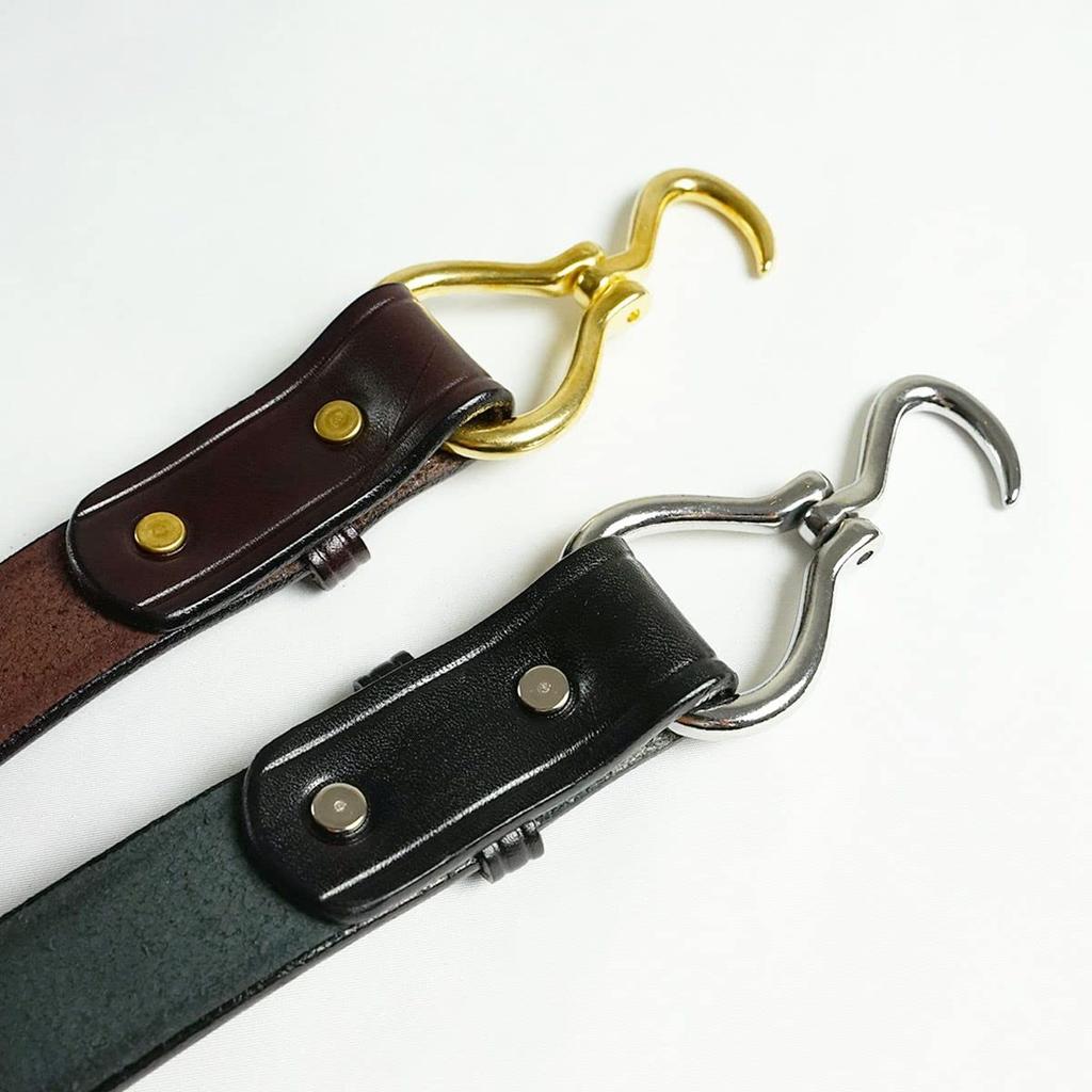 [Tory] [Tory Leather] LEATHER 1-14 inch Hoof Pick Belt BlackNickel 38