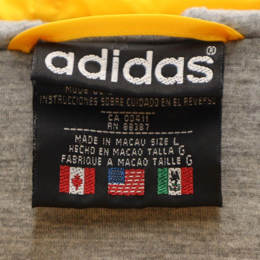 adidas 90s Old Trefoil logo Long sleeve Nylon jacket L Yellow coat Men's Used