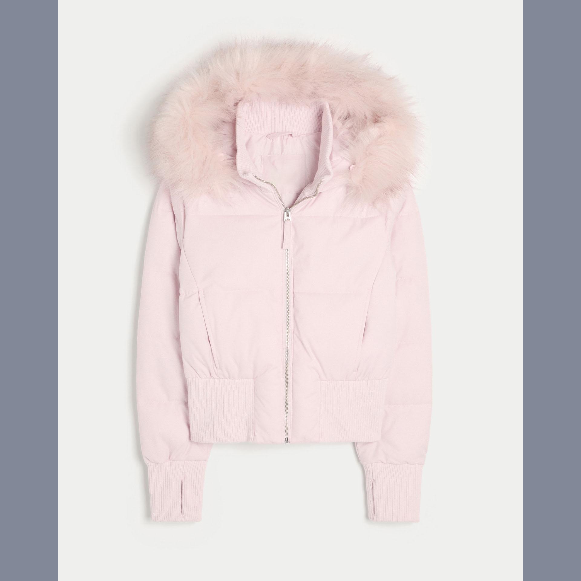 

Модные женские куртки с капюшоном, уличные свободные куртки на молнии с длинным рукавом, зимняя однотонная утепленная женская верхняя одежда XS розовый