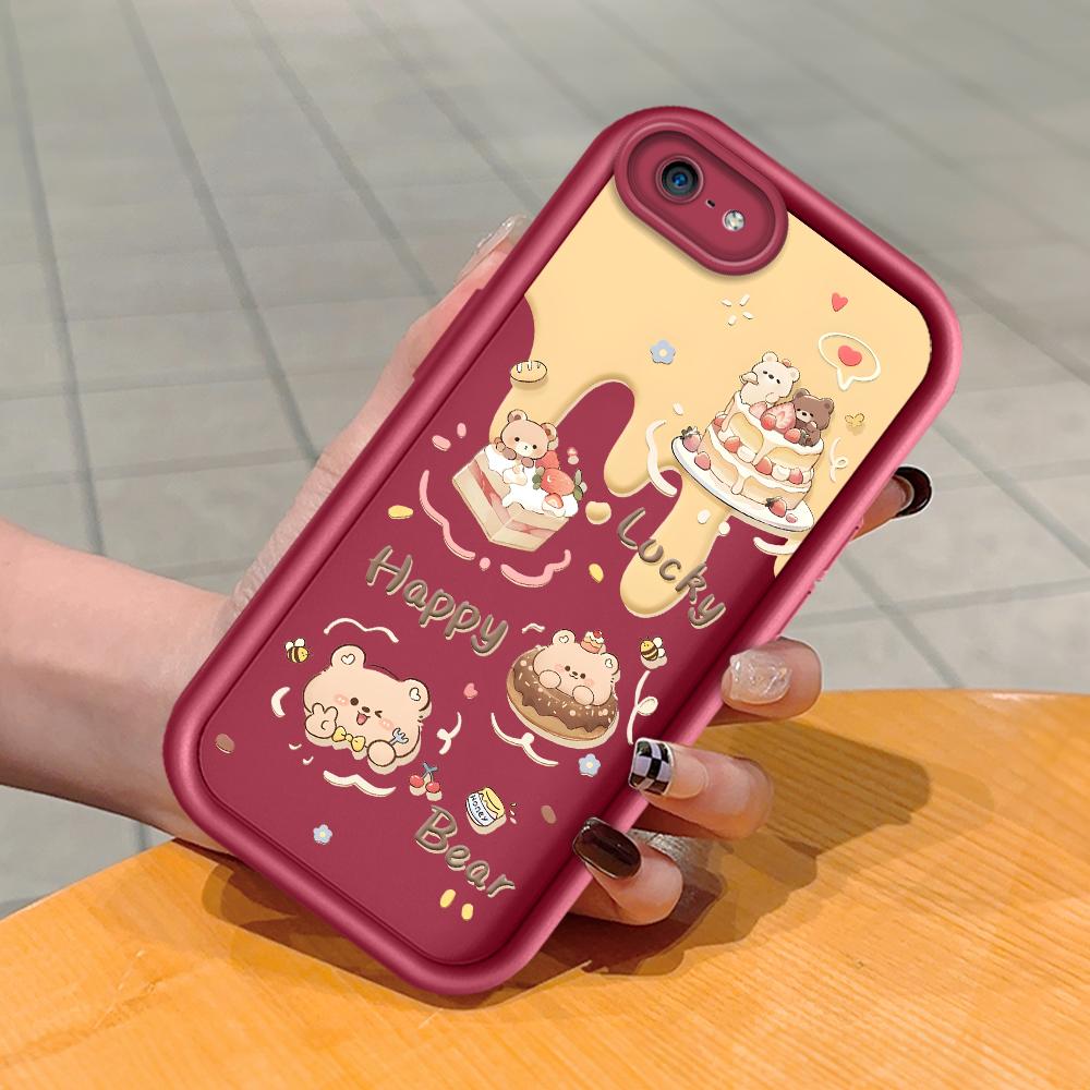 Soft Silicone Square Ladder Printing Pattern Phone Casing Full Cover Camera Shockproof Protection Rubber Case for iPhone Infinix Tecno OnePlus