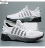 Fashion Men's Summer Sneakers Oversized Knitted Single Shoes Soft Sole Comfortable and Casual Sneaker Breathable Mesh Running Shoes