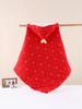 Red Pure Cotton Newborn Swaddle Blanket - Skin-friendly, Washable with Tie