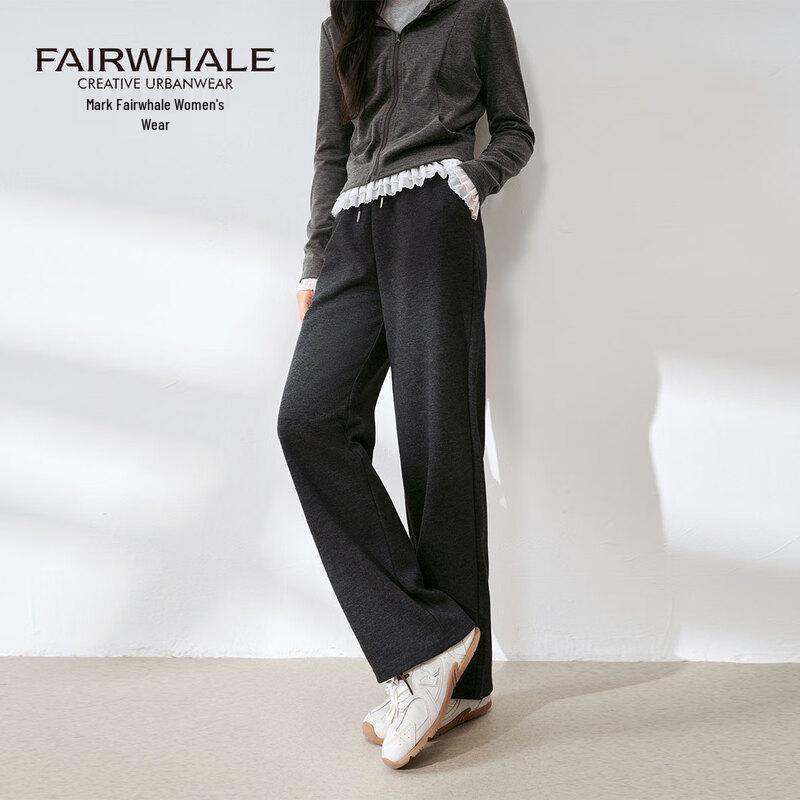 Mark Fairwhale Women's Wool Blend High-Waist Leisure Pants