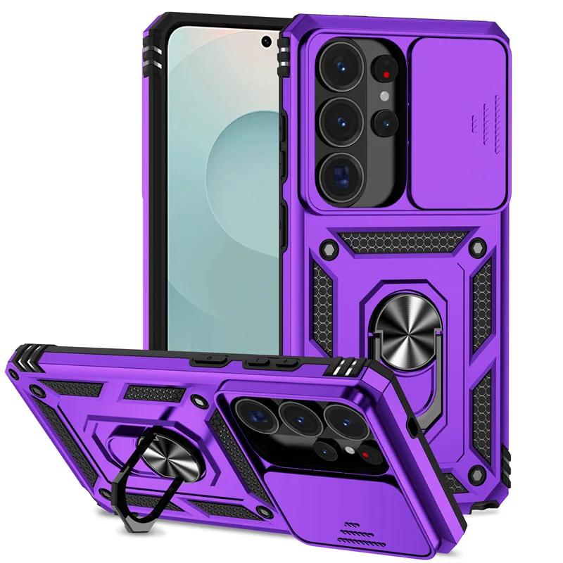 Shockproof Armor Case For Samsung S26 Ultra 5G Camera Lens Protection Fundas For S 26 Plus S26Ultra Magnetic Holder Ring Cover