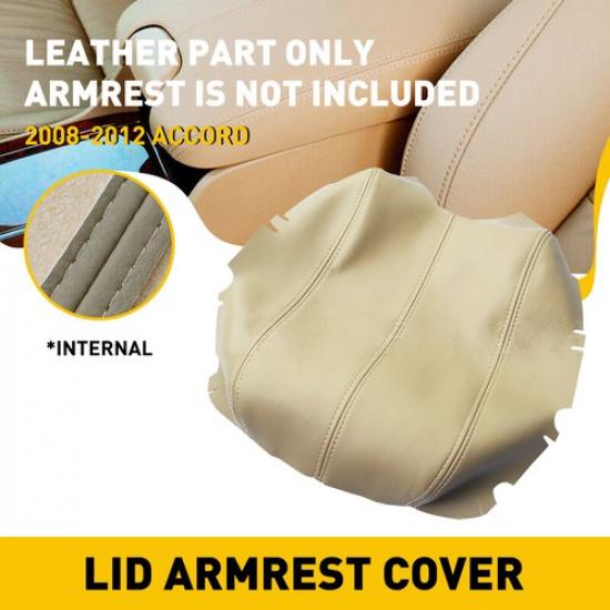 Fit For Honda 39783 Accord Leather Center Console Lid Armrest Cover Skin Beige