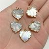 2pcs/Set New Natural Mother-of-pearl Shell Pendants Reiki Heal Charms for Summer Fashion Boho Jewelry Making Necklace Earrings