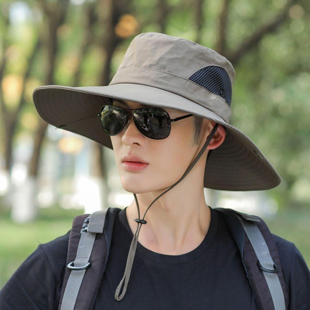 With Removable Mask Bucket Hat Breathable Beach Cap Fashion Fisherman Hat  Outdoor