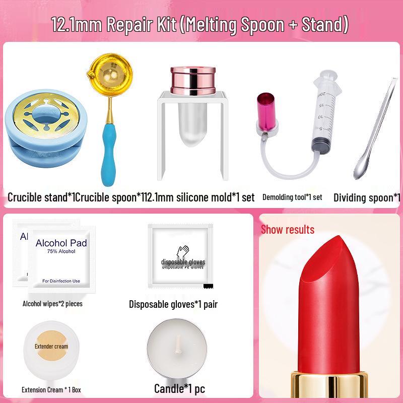 Lipstick Repair Kit - Upgraded DIY Color-Changing Silicone Mold for Broken Lipstick Rescue