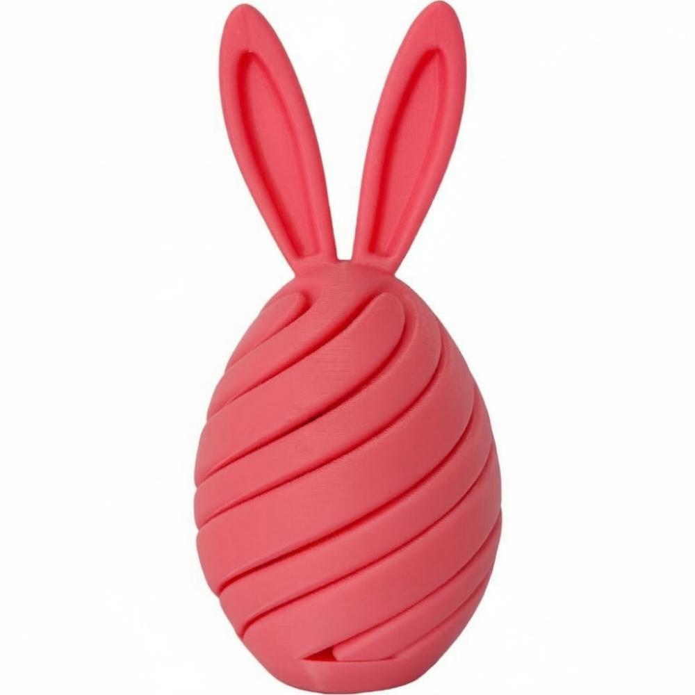 Colorful Easter Rabbit Ornament Sensory Toy Rotating Bunny Eggs Desktop Ornament