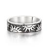 Bague Ouverte Réglable Hommes Femmes Motif Soleil Vintage Design Géométrique Plaqué Accessoire de Mode Unisexe