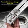 Sink Whetstone Holder 304 Stainless Steel Adjustable Sharpening Stone Base with Wing Nut for 32.5-43cm Sinks 7-23.5cm Whetstones