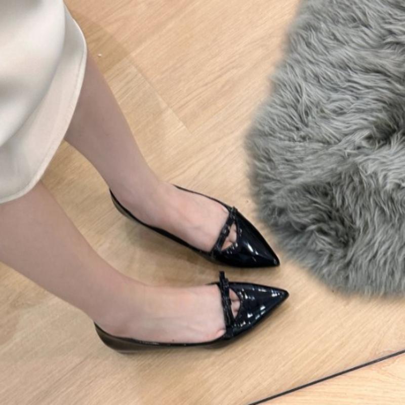 

Модные женские балетки Новые балетки с бантом для женщин Балетки с острым носком Слипоны Ленивые лоферы Повседневные удобные кроссовки Женские 35 чёрный