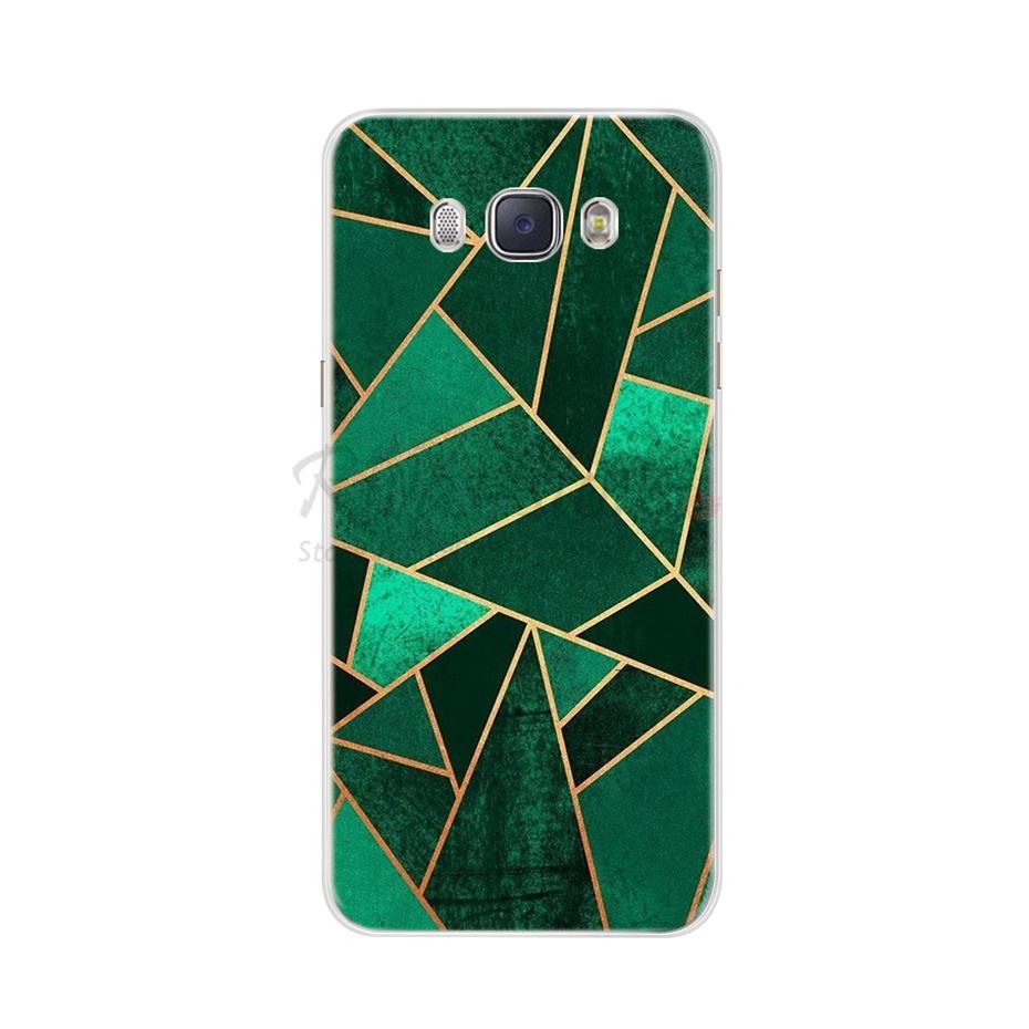 For Funda Samsung Galaxy J5 2016 Case J510 J510F Cover Flowers Painted Back Protective Phone Case For Coque Samsung J5 2016 Case