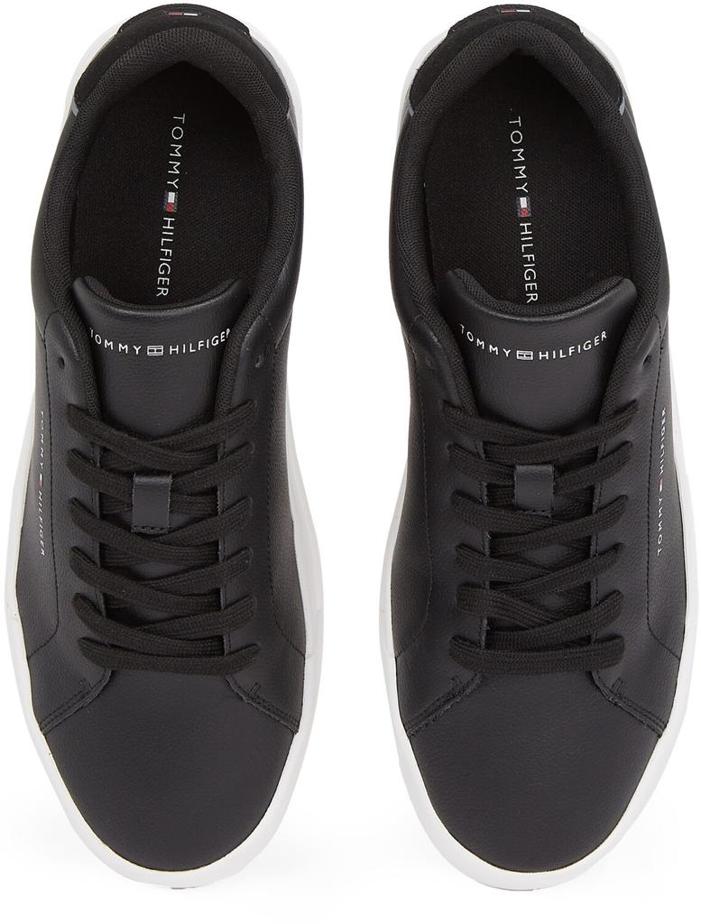 Sneakers Tommy Hilfiger TH Court LTH Detail Ess Court Ess Sneaker Black White
