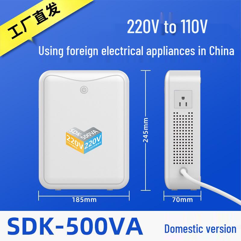 220V to 110V Step-Up Voltage Converter for Household Use