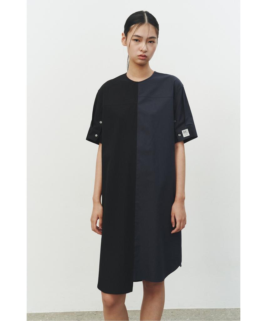 Recorde Mock Neck Split Dress_Rqdam25572Bkx