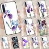 Iris Purple Flower Watercolor Case For Oppo A94 A54 A40 A60 A80 A98 A78 A18 A38 A58 A16 A76 A96 A17 A77 A74 A57S A15 Cover