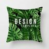 Summer Tropical Floral Cushion Cover Home Decor Office Sofa Pillowcase Green Plant Throw Pillowcase