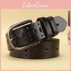Waist Leather Fashionable Belt Hollow Pattern Metal Pin Closure Casual Outfits