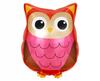 Foil Balloon Colorful Owl Little Owl Birthday Party Animals Forest 40X35 Cm