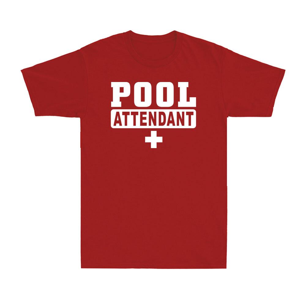 Pool Attendant Funny Swimming Pool Lifeguard Gift Men s Short Sleeve T-Shirt S разноцветный