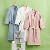 Accappatoio per Donna e Uomo Cotone Waffle Asciugatura Rapida Tutte le Stagioni Design Sottile Hotel Asciugamano da Bagno Salone di Bellezza Accappatoio per Coppie